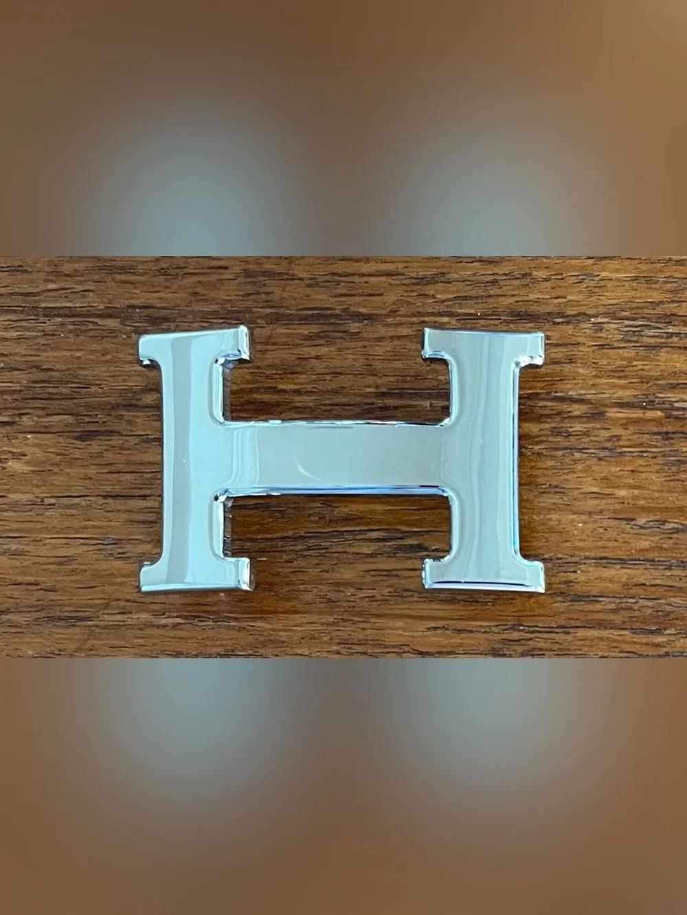 Vintage Hermès Constance H Belt Crocodile Leather Palladium Buckle 100cm 32mm